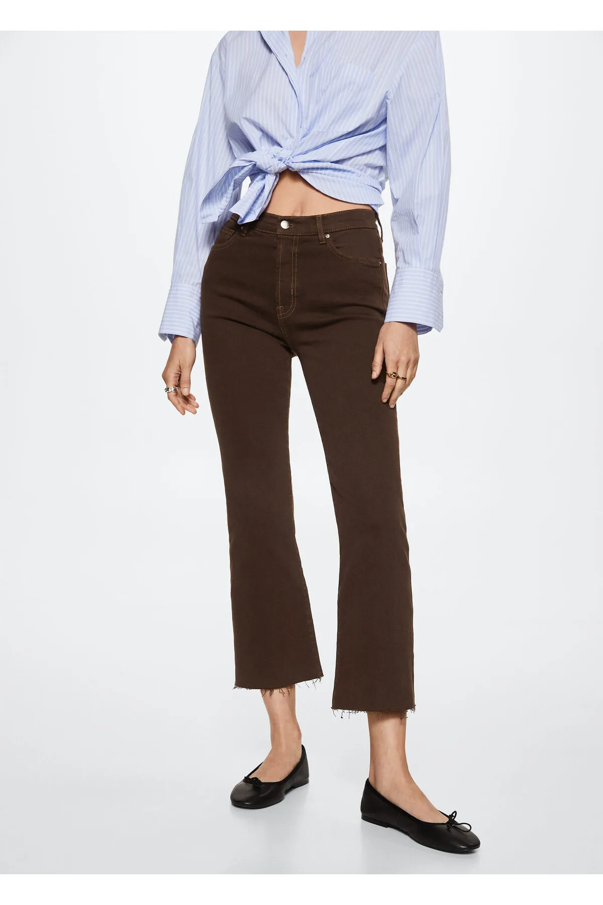 MANGO  Braune Damenjeans 37045134