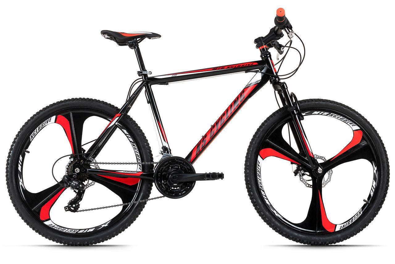 KS Cycling Mountainbike Hardtail 26'' Sharp schwarz-rot RH 46 cm