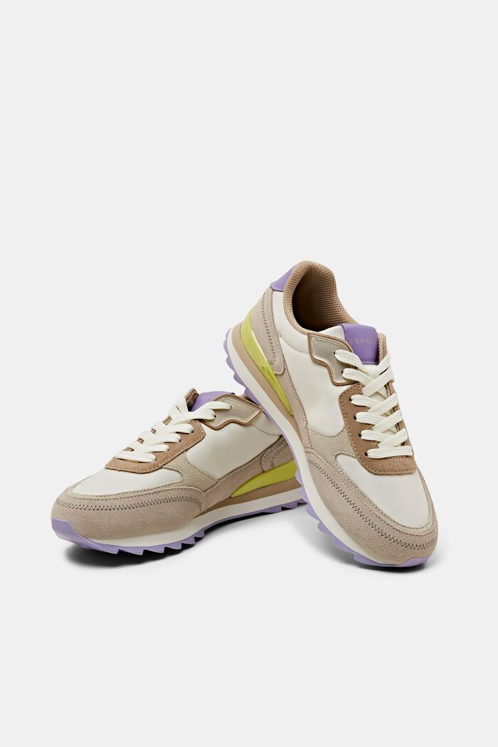 Mehrfarbige Sneaker mit echtem Leder