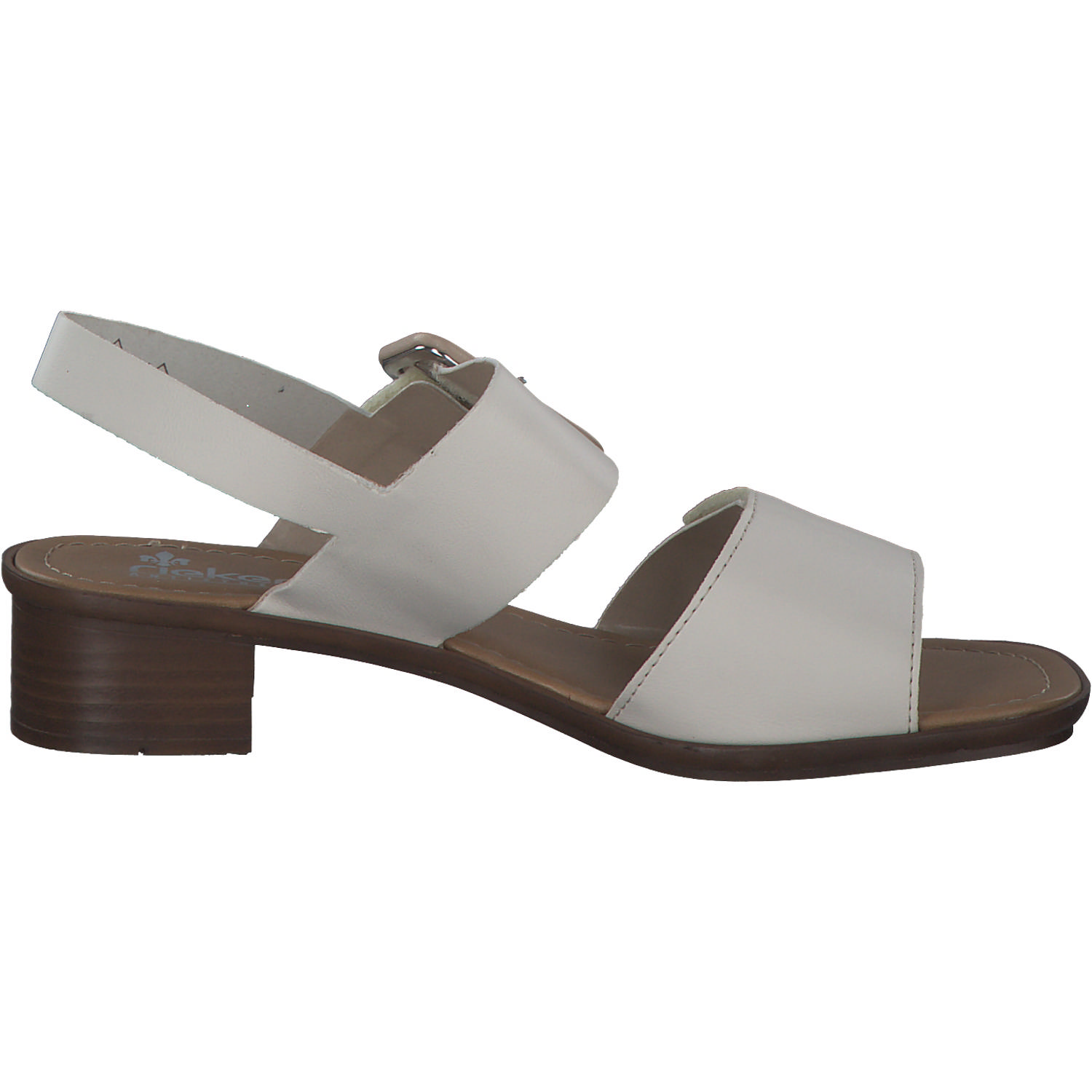 Rieker 62663, Plateau-Sandaletten, Damen, porzellan