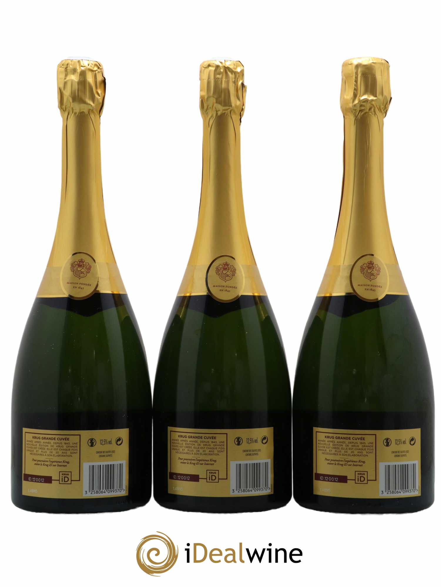 Grande Cuvée - 169ème édition Krug   - Lot de 3 Bouteilles
