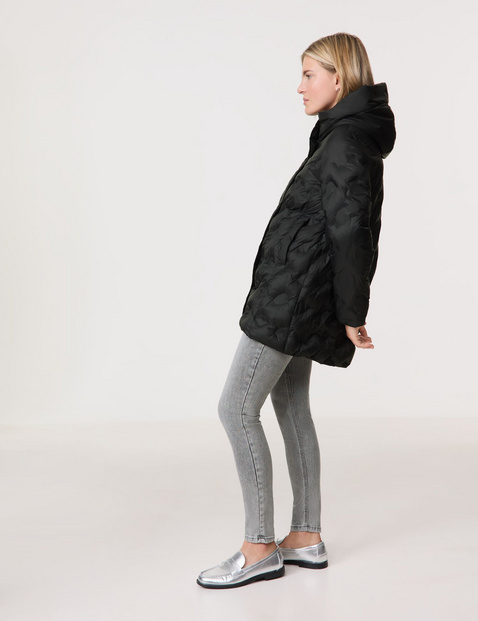 Wattierte Übergangsjacke mit Kapuze