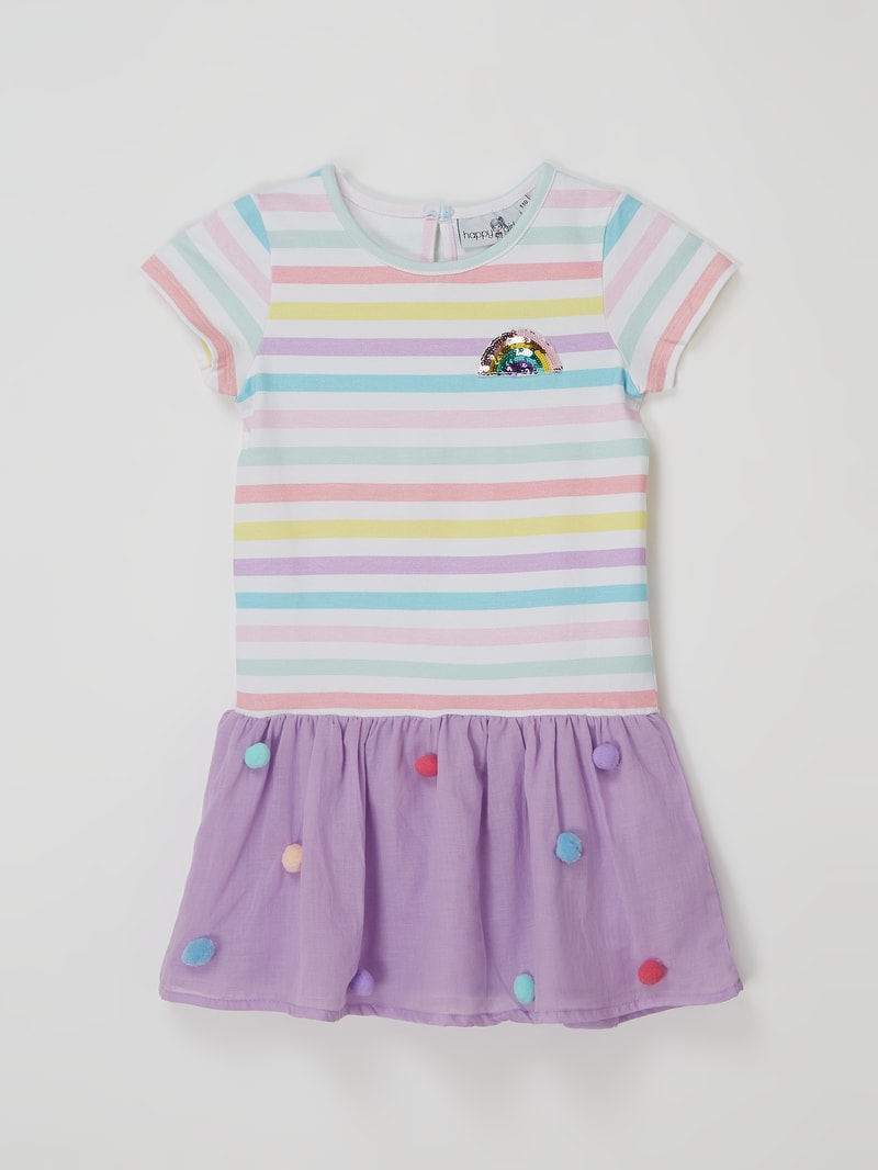 Kleid mit Pailletten in flieder