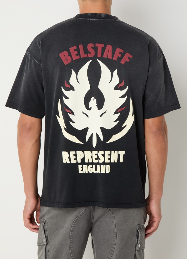 Tricou Flame Phoenix cu logo și imprimeu pe spate.