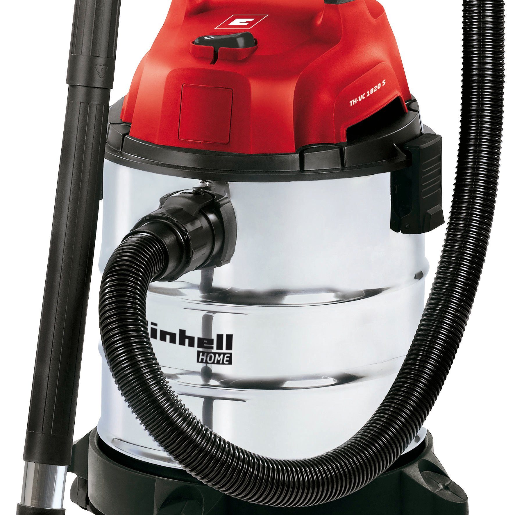 Einhell Nass-Trocken-Sauger TH-VC 1820 S, 1250 W, 4 Lenkrollen Zubehörhalterung Kabelhalterung Blasanschluss