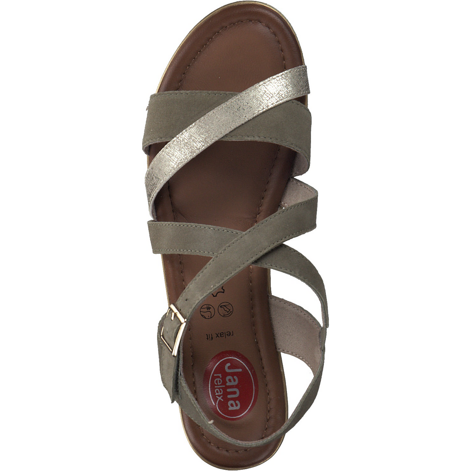 Jana Shoes 28115, Sandalen, Damen, Grün