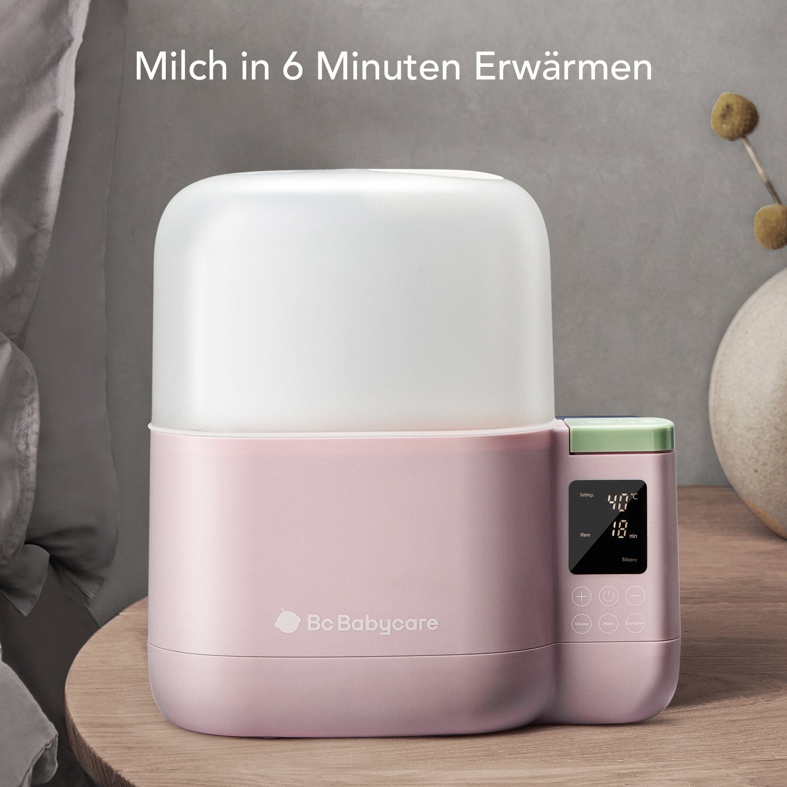 BC Babycare Babyflaschenwärmer Elektrischer Milcherwärmer, 5 in 1, Gleichzeitige Erwärmung von zwei Flaschen