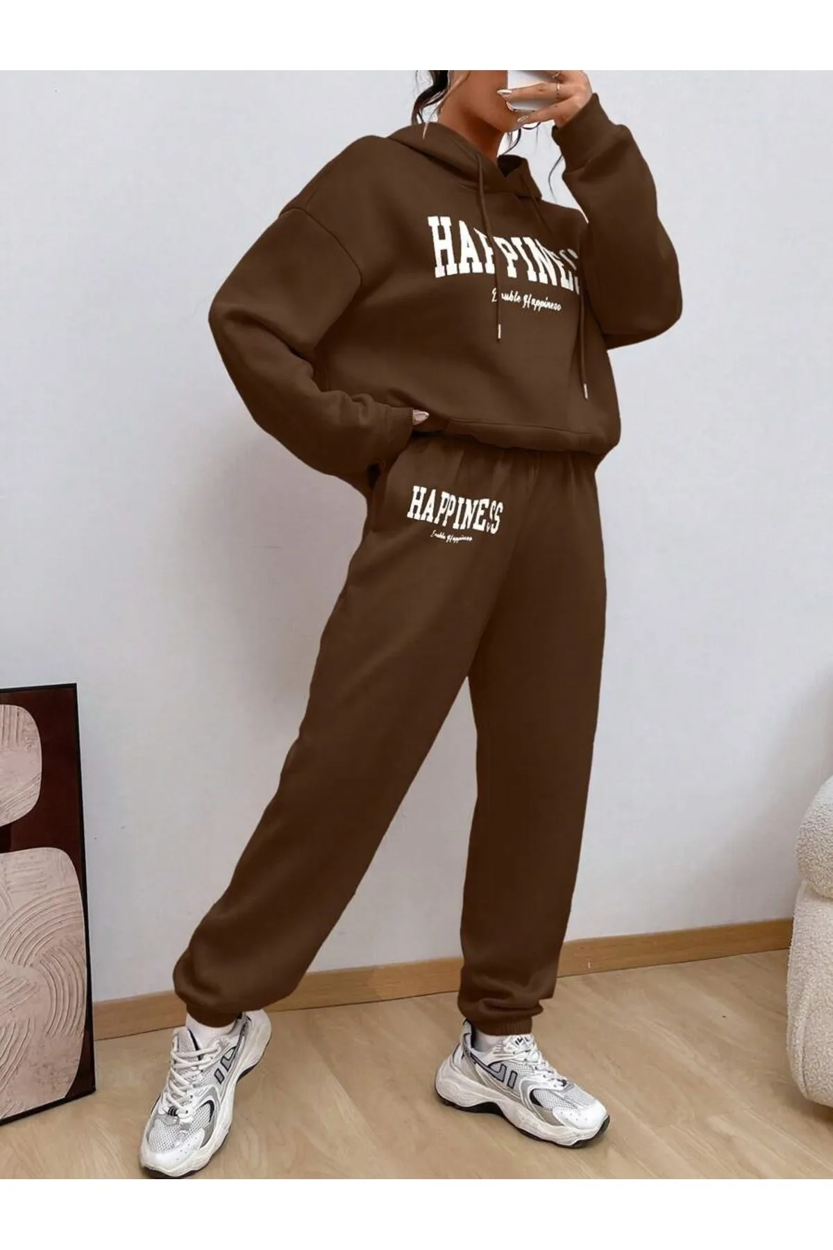 MOONBULL  Sport-Sweatsuit Set - Braun - Regular Fit