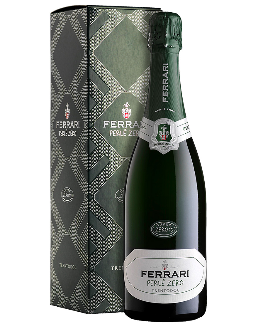 Trento Dosaggio Zero DOC Perlé Zero Cuvée Zero 2015 Ferrari 0,75 ℓ, En Étui