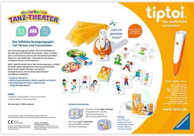 tiptoi® ACTIVE Kunterbuntes Tanz-Theater - Lernspiel ab 3 Jahren