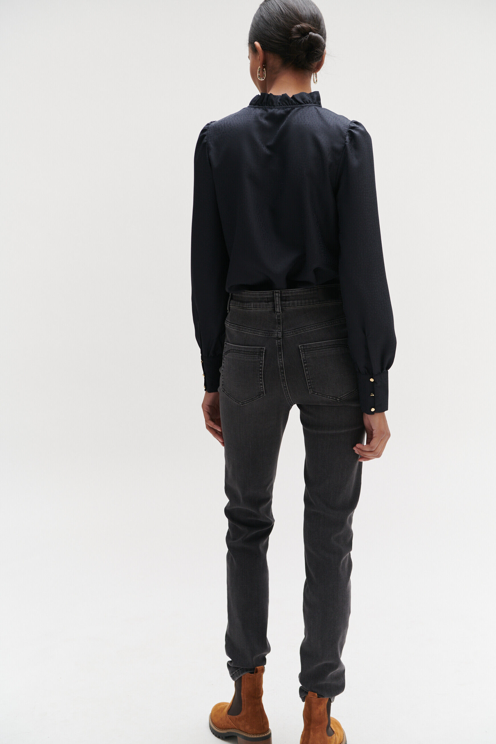jean slim niels gris femme