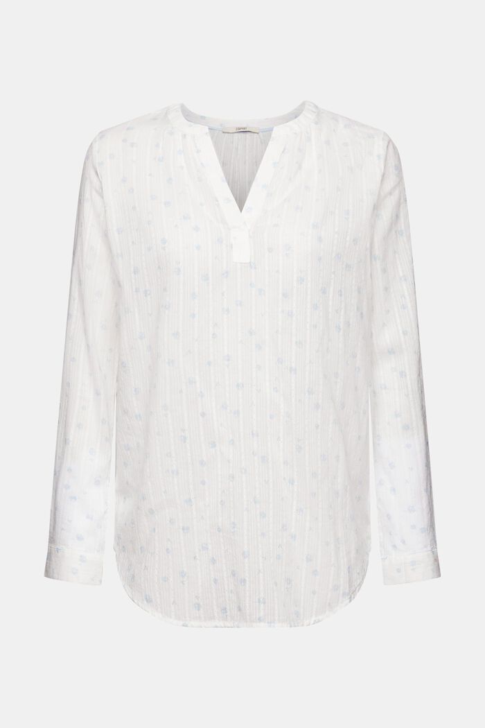 Dobby-Bluse mit Blumenprint