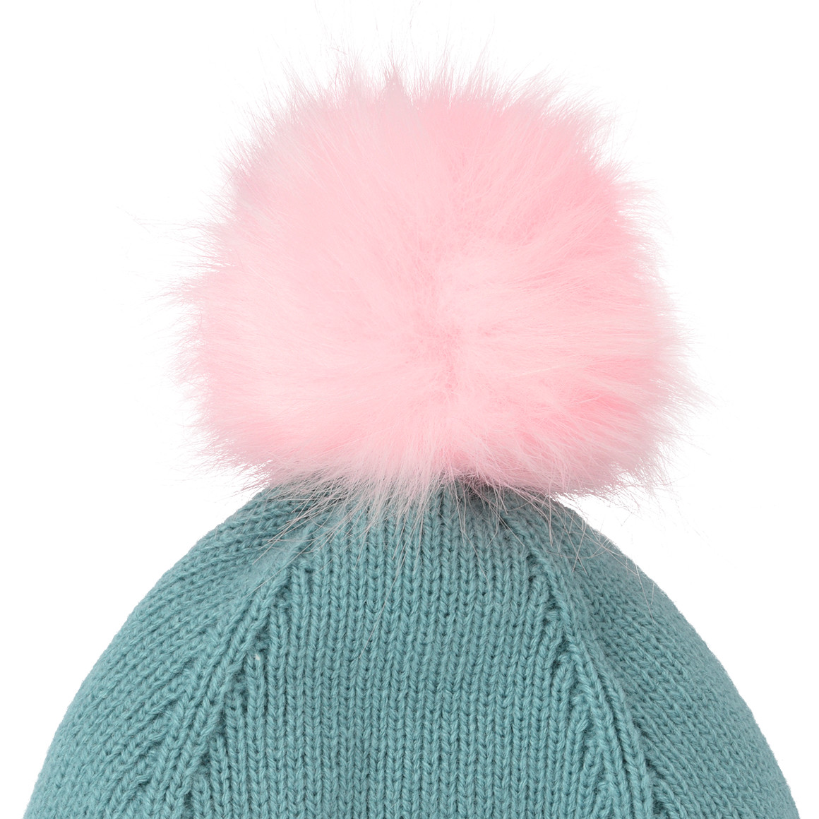 Mädchen Strickmütze mit Katzen-Stickerei