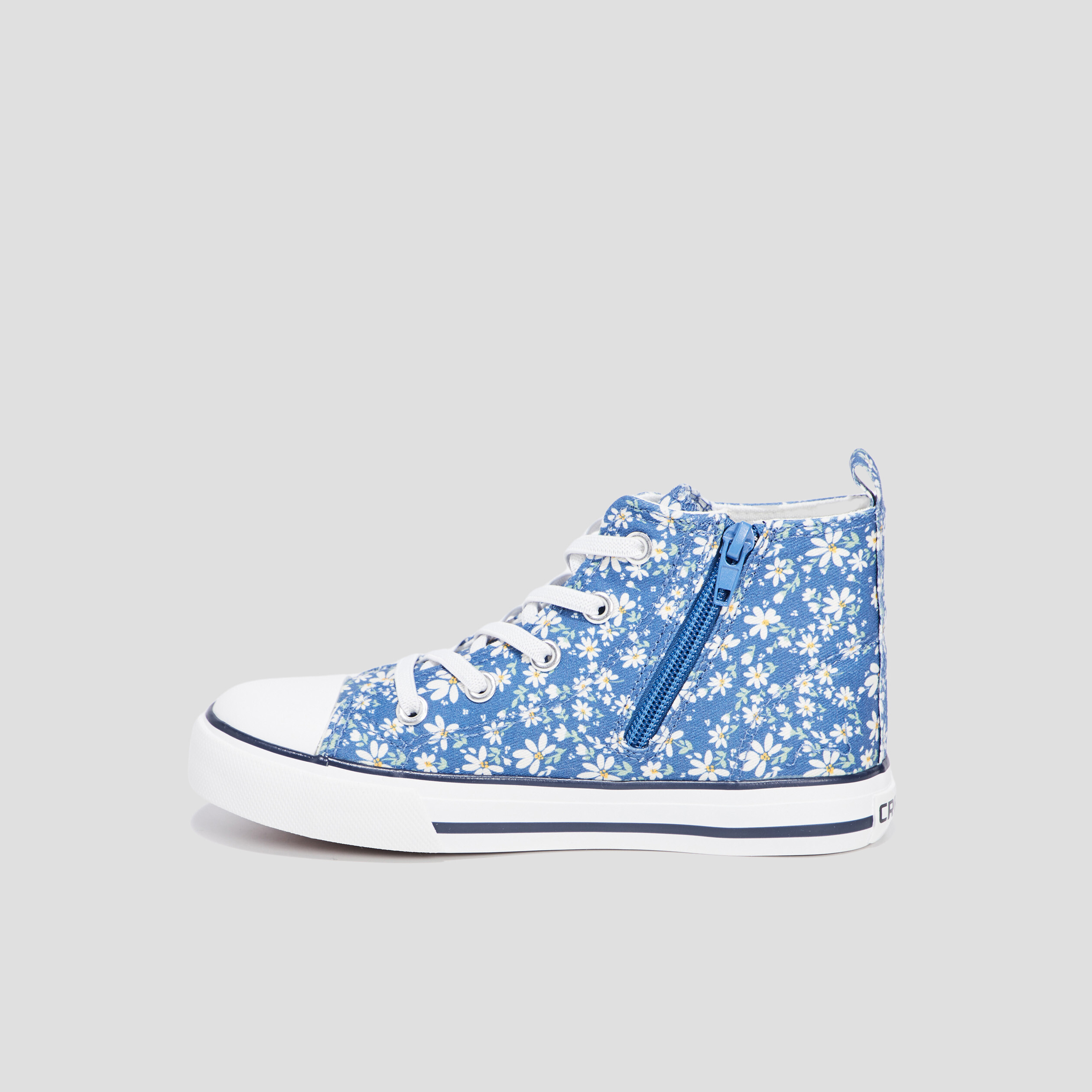 Tennis montantes en toile Creeks bleu fille | La Halle