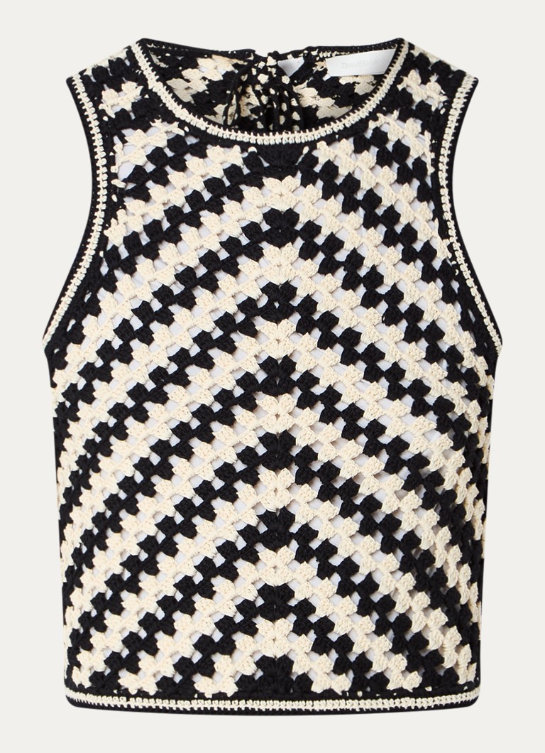 Zimmermann Halliday chunky knit top with openwork design