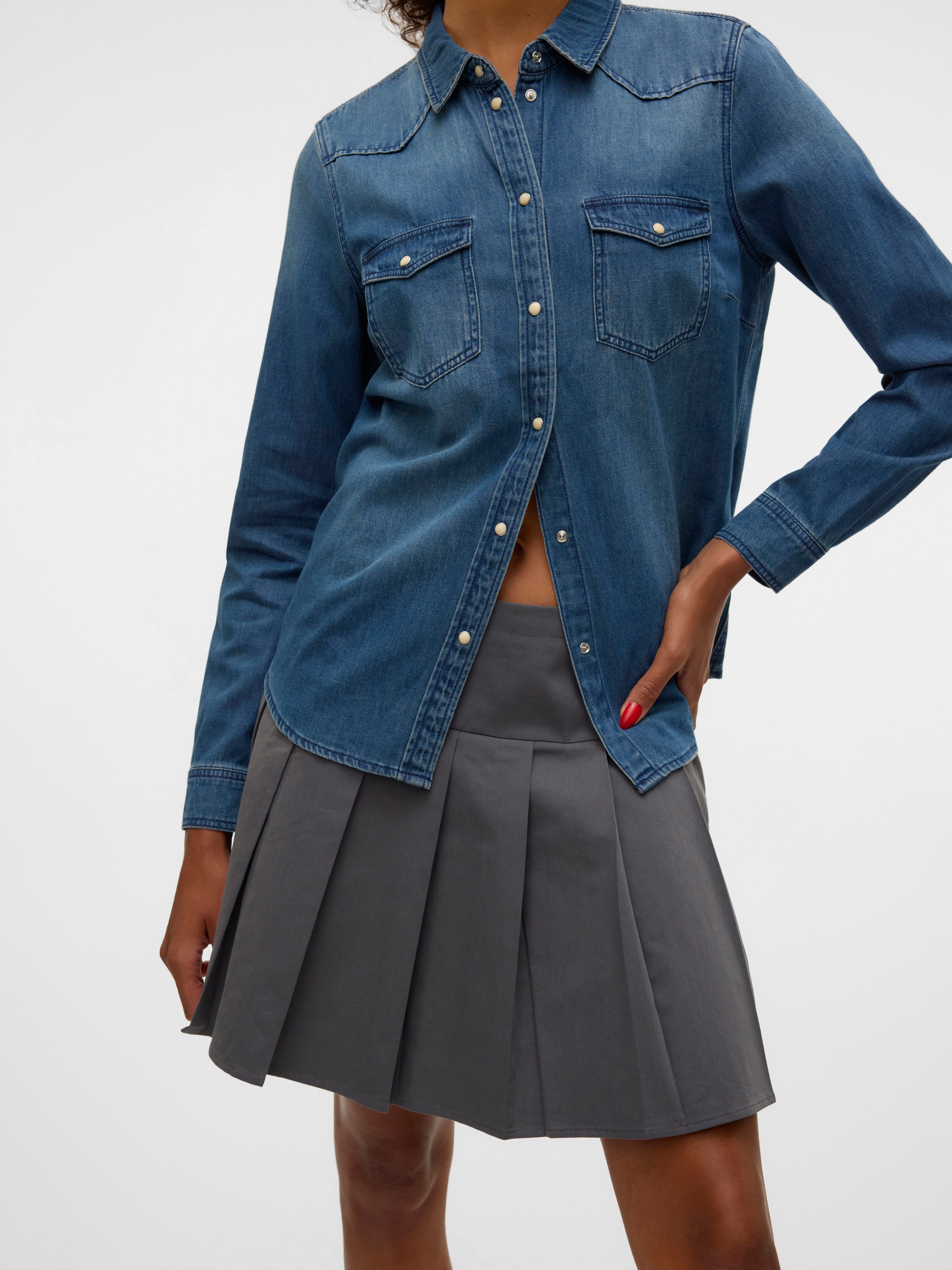 VMBAYA Mittlere Taille Kurzer Rock