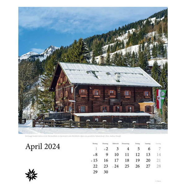 HÜTTEN UNSERER ALPEN 2024 - Kalender