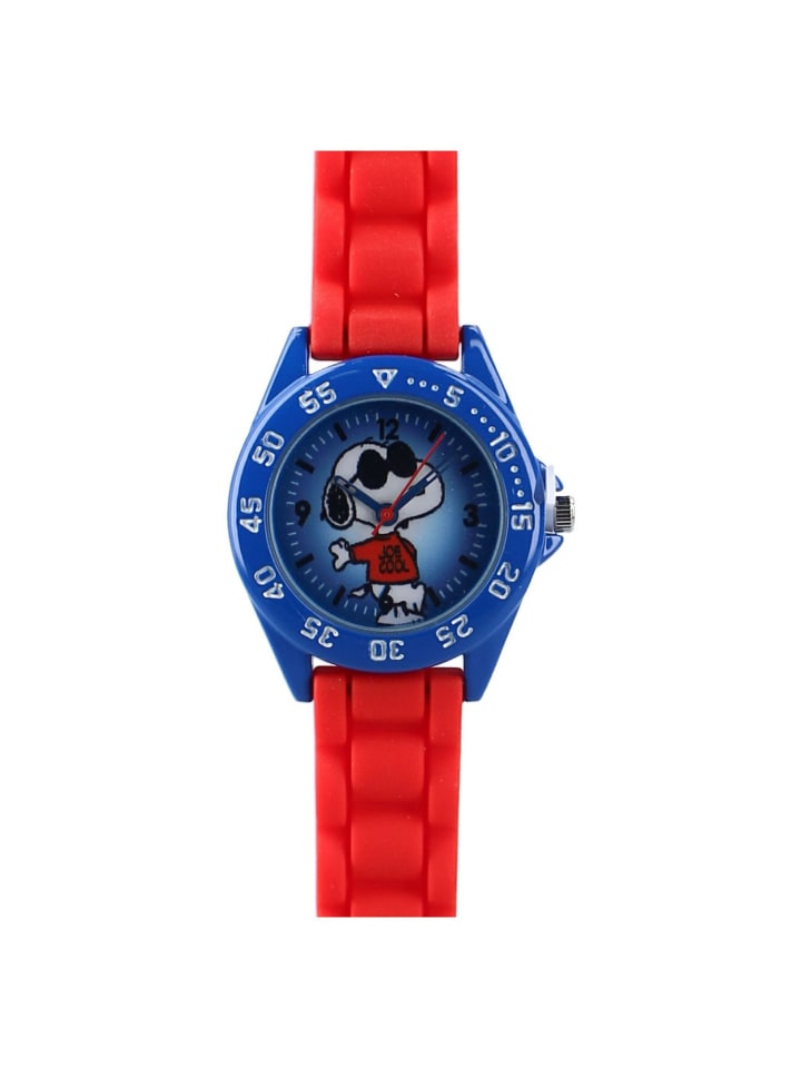 COFI 1453 Snoopy Uhr Analoge Kinderuhr Bunte Armbanduhr für kleine in Rot günstig kaufen onesize