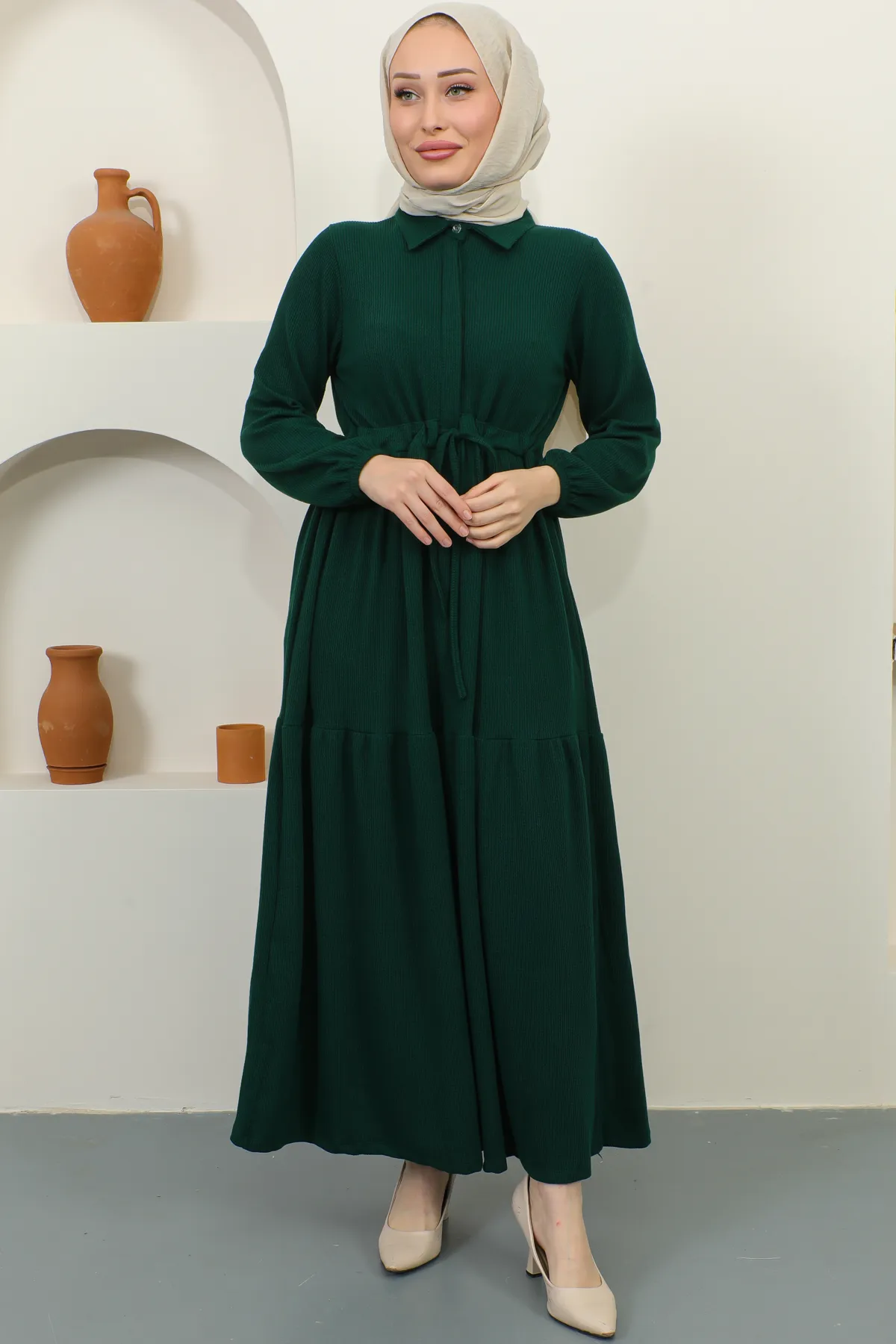 benguen  Kleid - Grün - A-Linie