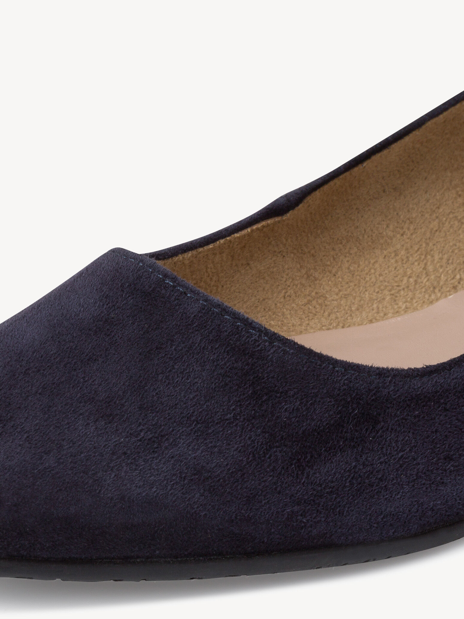 Ballerine en cuir - bleu
