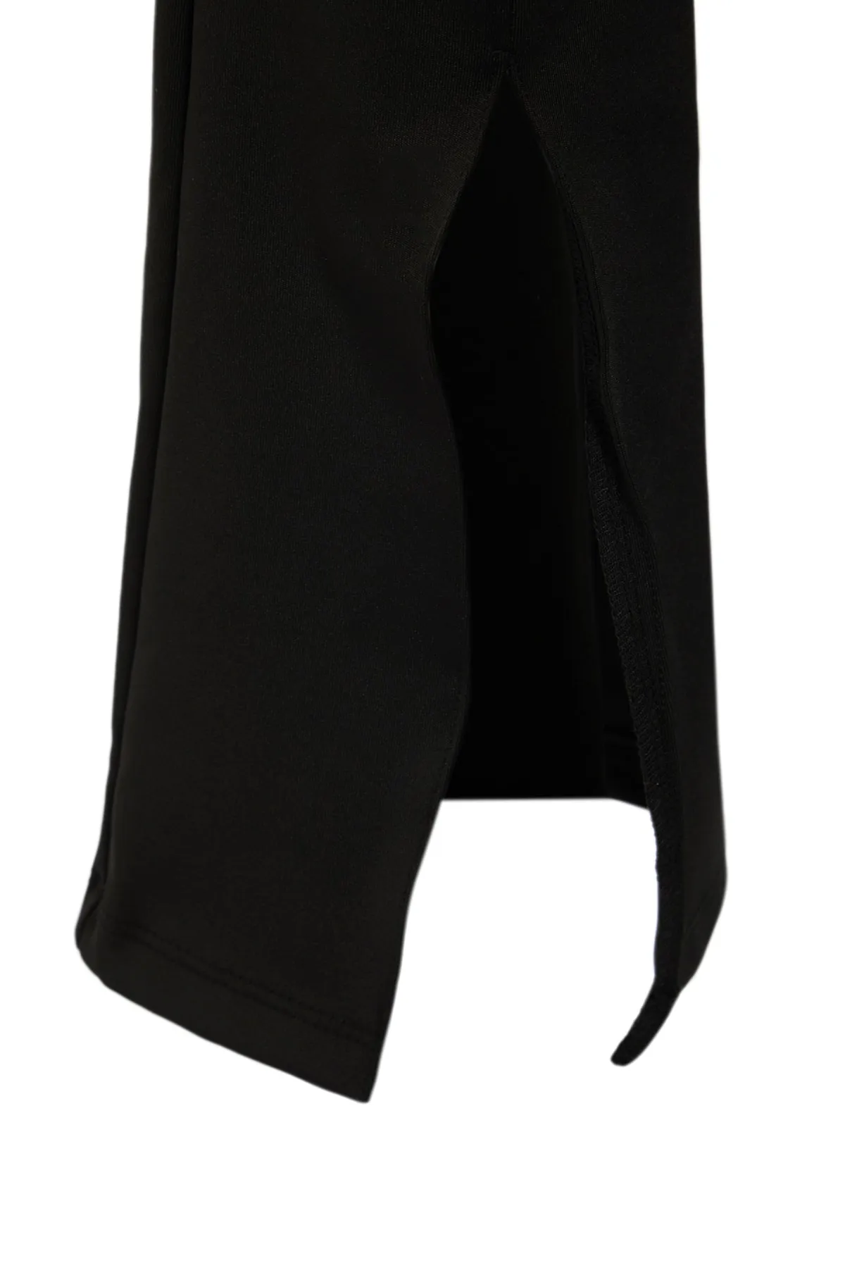 Trendyol Collection  Schwarze gestrickte Sport-Jogginghose mit Scuba-/Tauchschlitz und detailliertem spanischem Bein TWOAW23EA00044