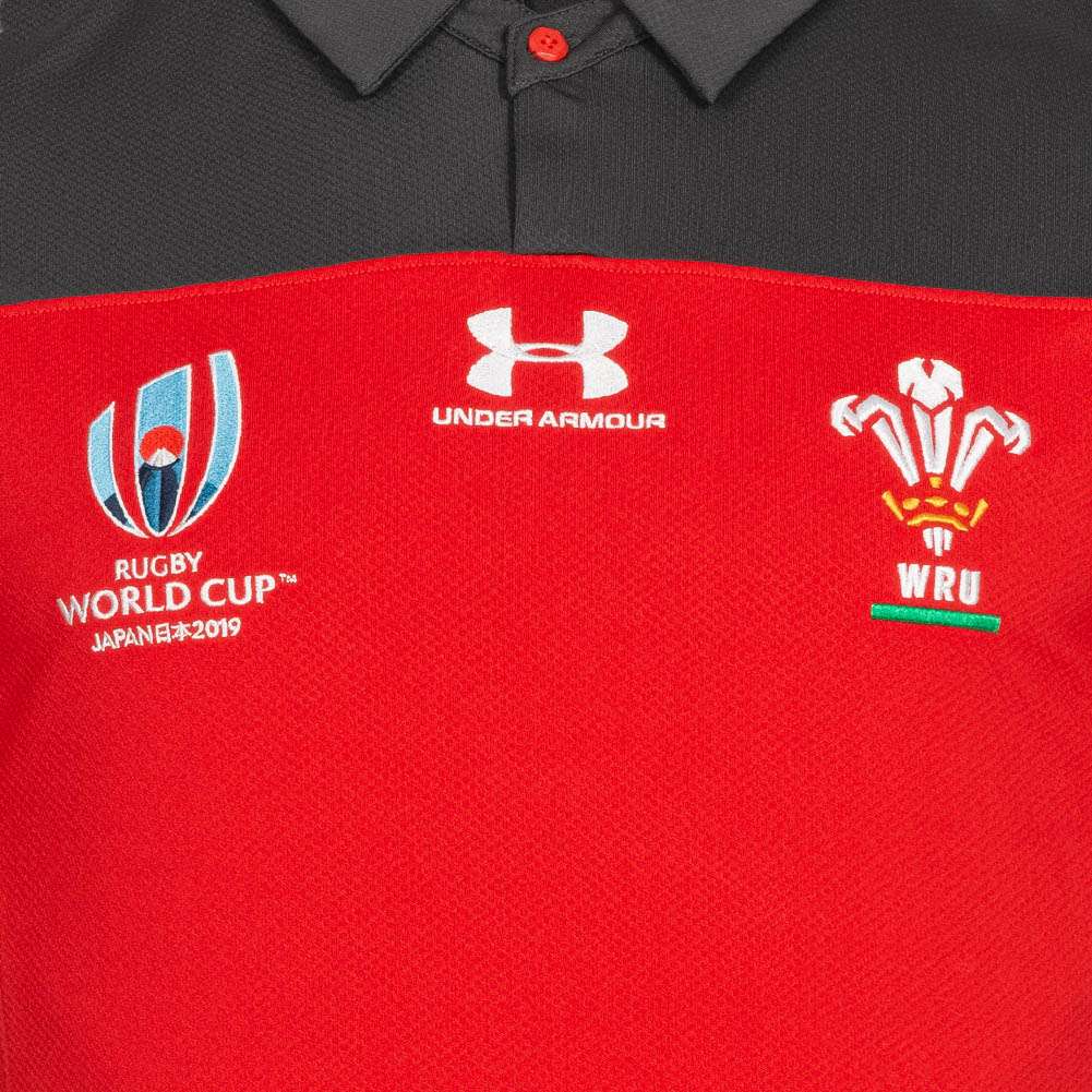 Wales Union World Cup Under Armour Herren Rugby Shirt 1341608-600