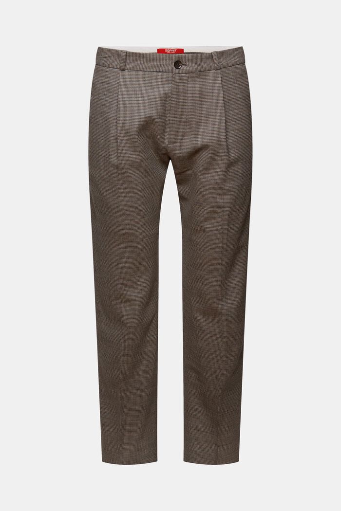 Wollhose mit Hahnentrittmuster
