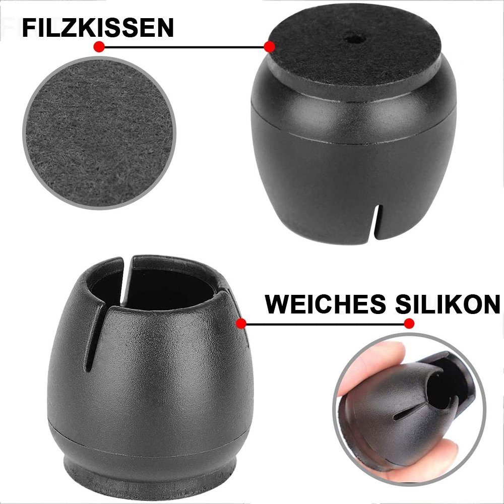 Jormftte Tischbein Gummi Stuhl Kappen Füße Pads Stuhlbein Socken