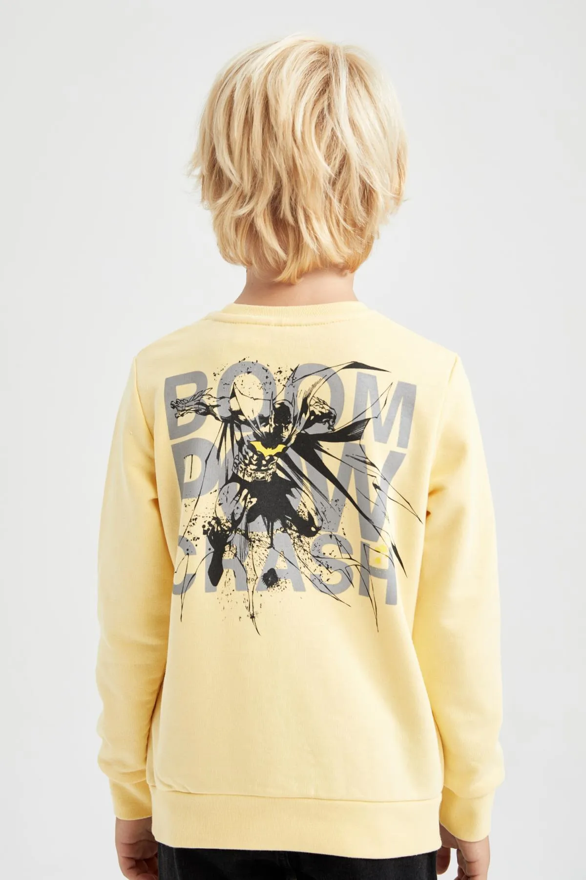 DeFacto  Batman-Sweatshirt mit Rundhalsausschnitt für Jungen