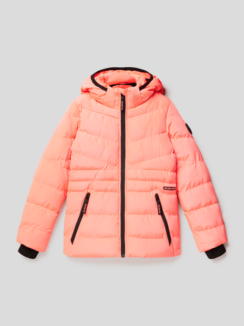 Funktionsjacke mit Label-Detail Modell 'Teagan' in koralle