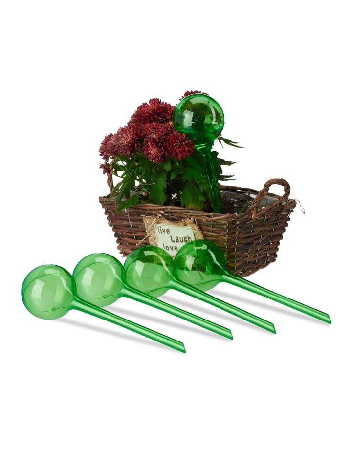relaxdays 5x Bewässerungskugel in Grün günstig kaufen onesize