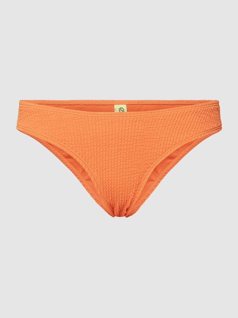 Bikini-Hose mit Strukturmuster Modell 'Audny Biddi Bikini Cheeky' in koralle