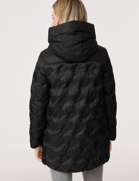 Wattierte Übergangsjacke mit Kapuze