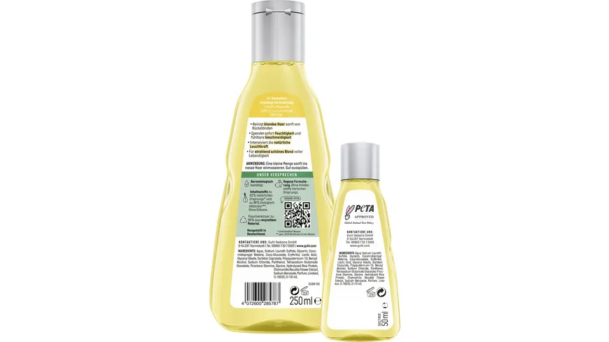 GUHL Blond Faszination Farbglanz Shampoo + Mini 300 ml