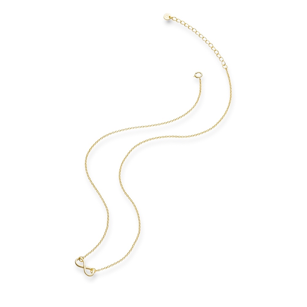 Glanzstücke München Collier en argent Infinity Argent sterling en Or jaune collier