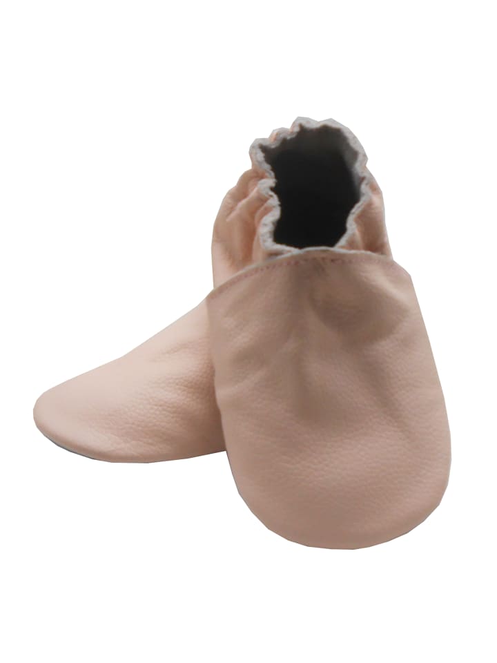 Yalion Leder-Krabbelschuhe in rosa günstig kaufen