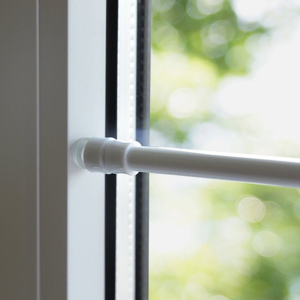Klemmstange Klemmstange Flex für Scheibengardine Gardinenstange ausdrehbar für Fenster und Türen, Sonnenschutz-HH, ausdrehbar, geklemmt, ohne Bohren