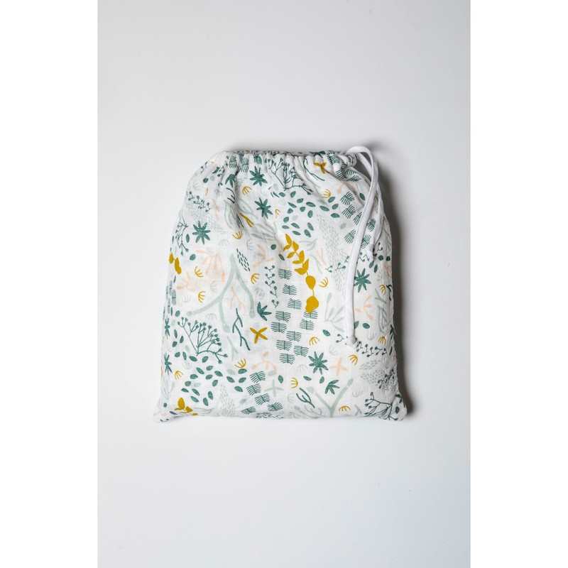 Set de 2 langes emmaillotage en Coton Bio à motifs Yukari