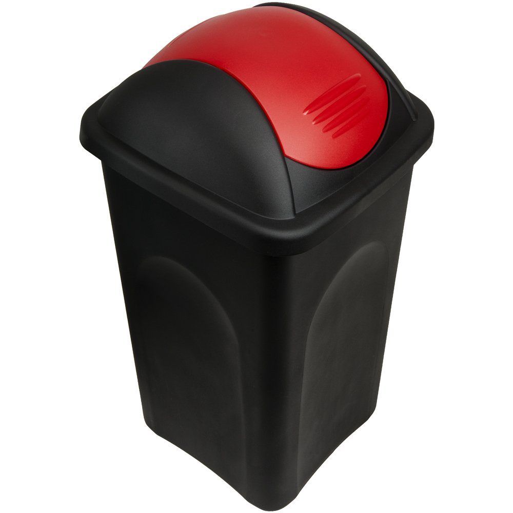 Stefanplast Mülleimer Push Can, 60 L Abfallbehälter 68x41x41cm Papierkorb Mülltrennung