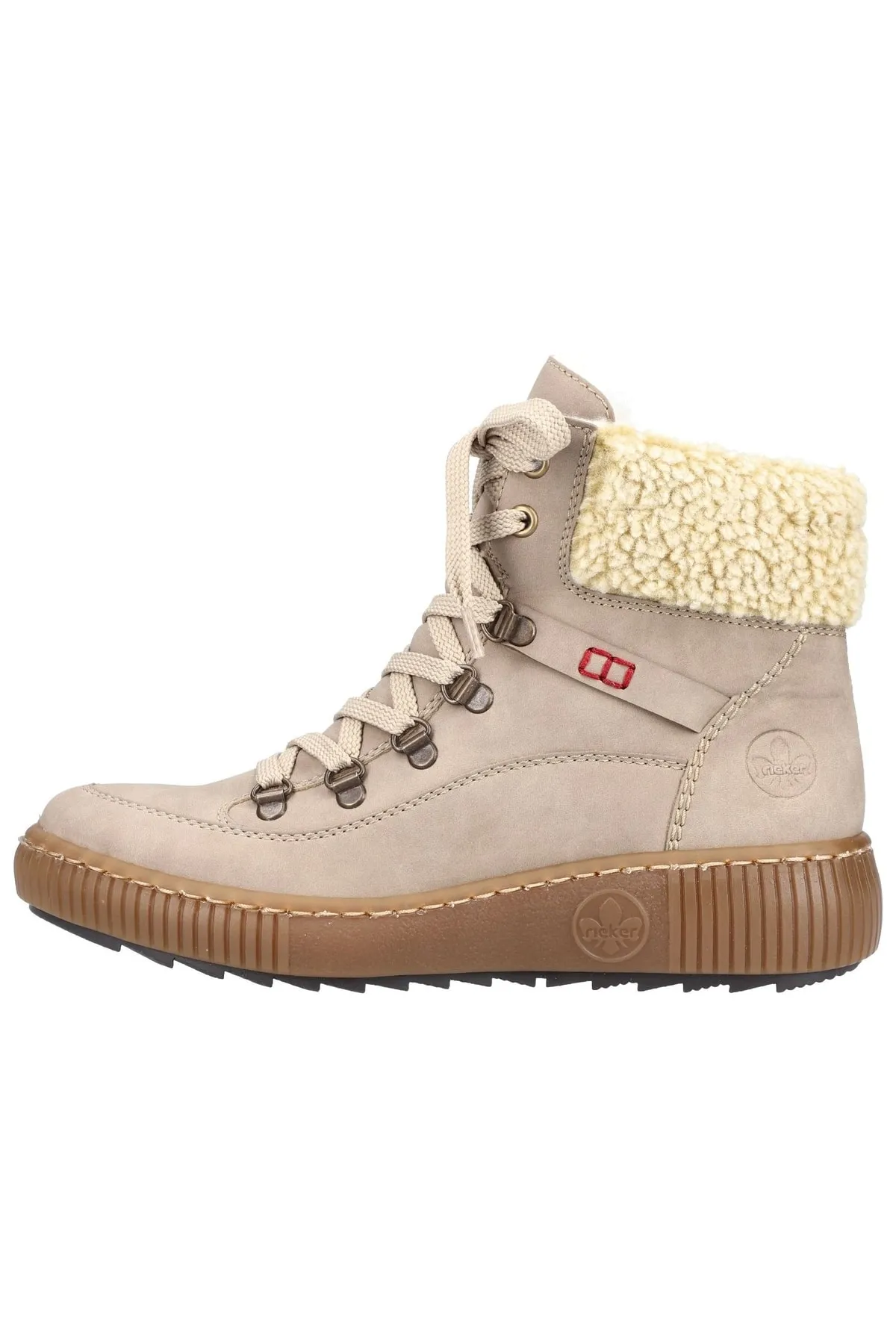 Rieker  Stiefelette - Grau - Flacher Absatz