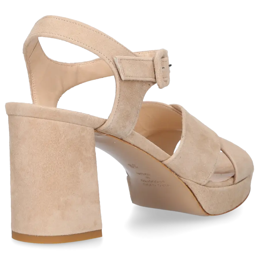 EN AVANT - Sandalen LUXE Veloursleder - beige