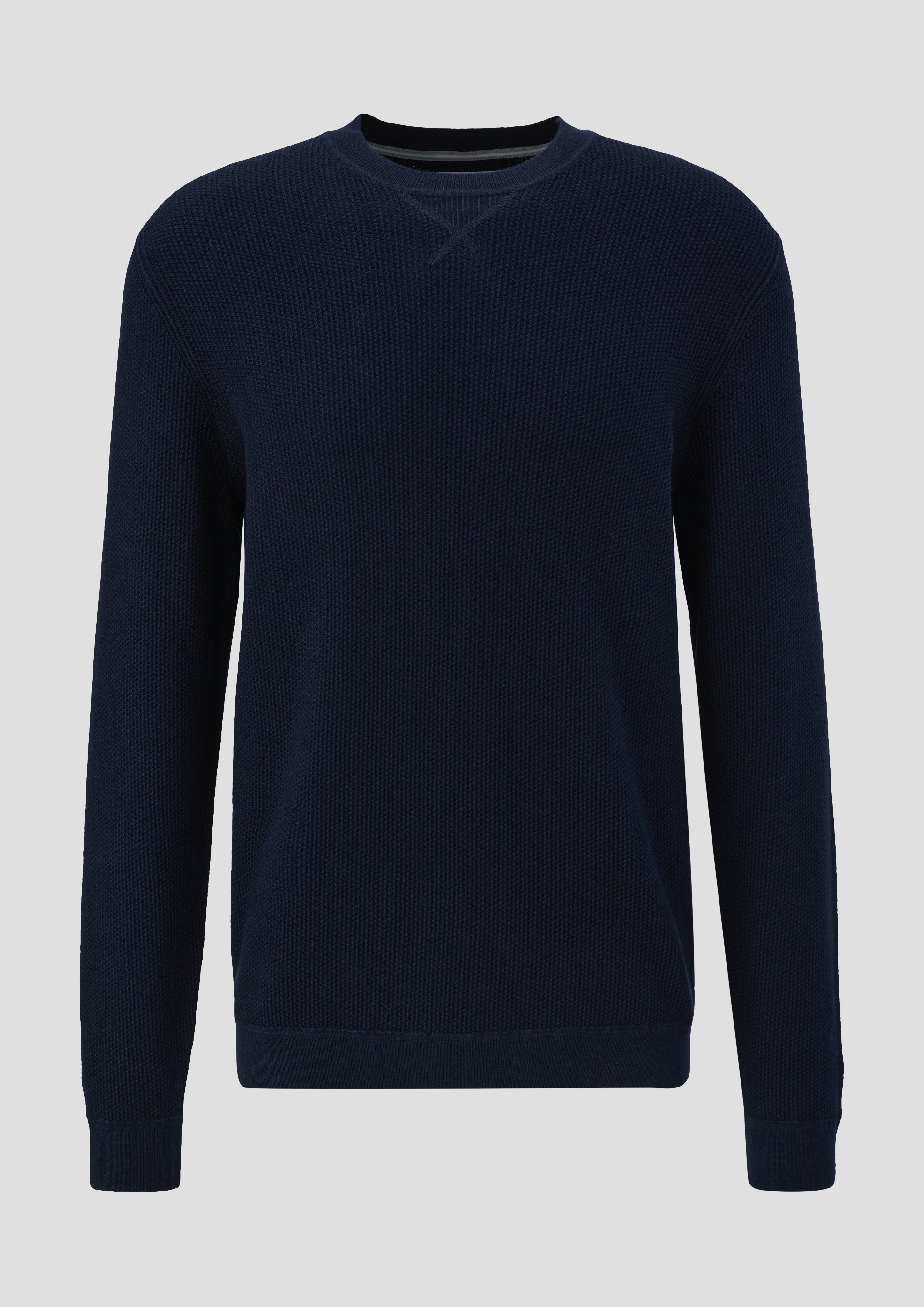 Strickpullover mit Rippelementen  2144086-5978