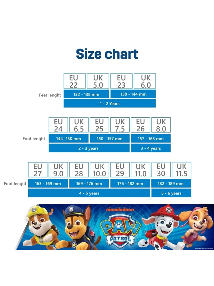 Paw Patrol Gummistiefel mit Paw Patrol Motiv, in Blau günstig kaufen