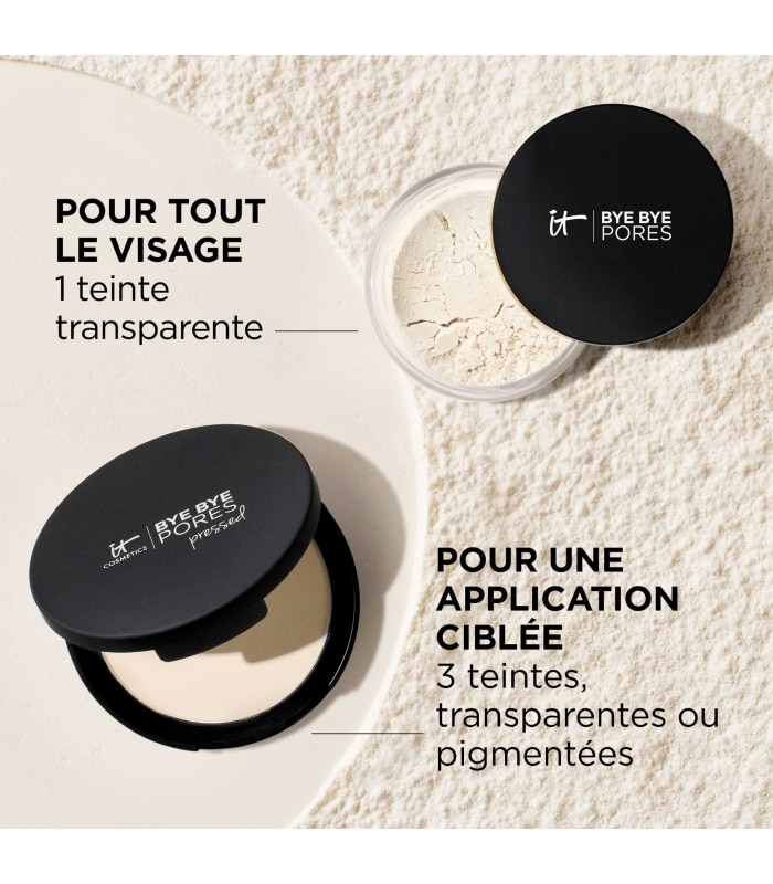 IT COSMETICS-BYE BYE PORES PRESSED™-Poudre Pressée - Fixatrice Compacte