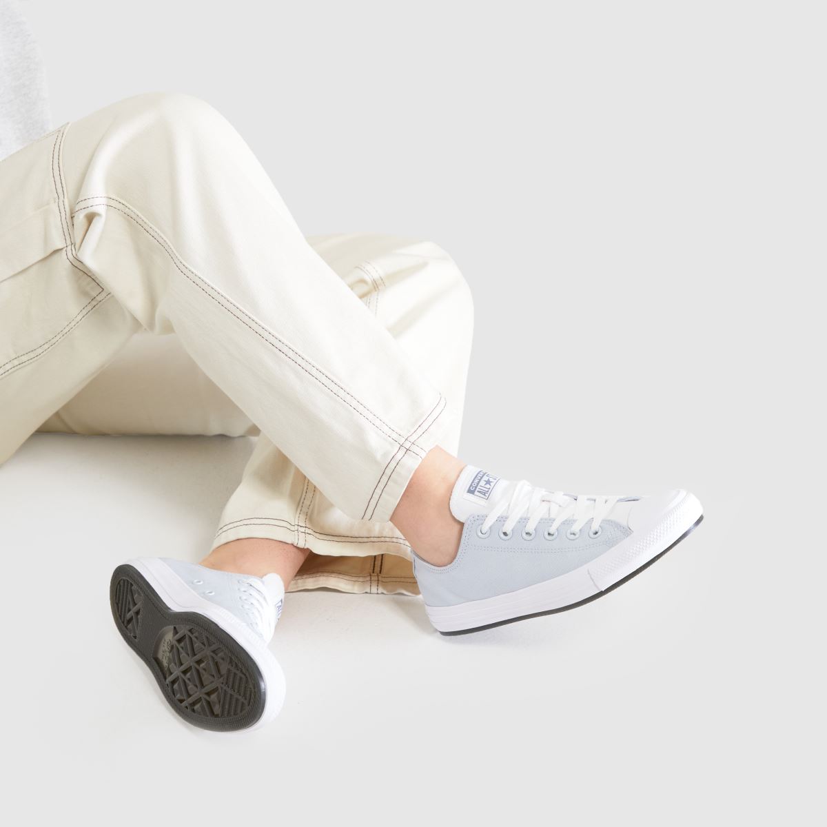 Converse All Star Ox cipők világosszürke színben