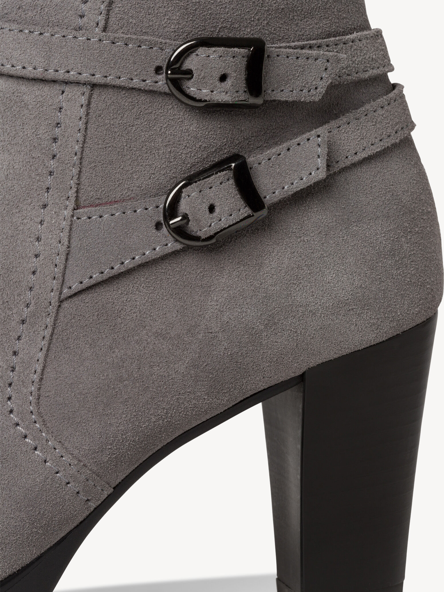 Bottine en cuir - gris