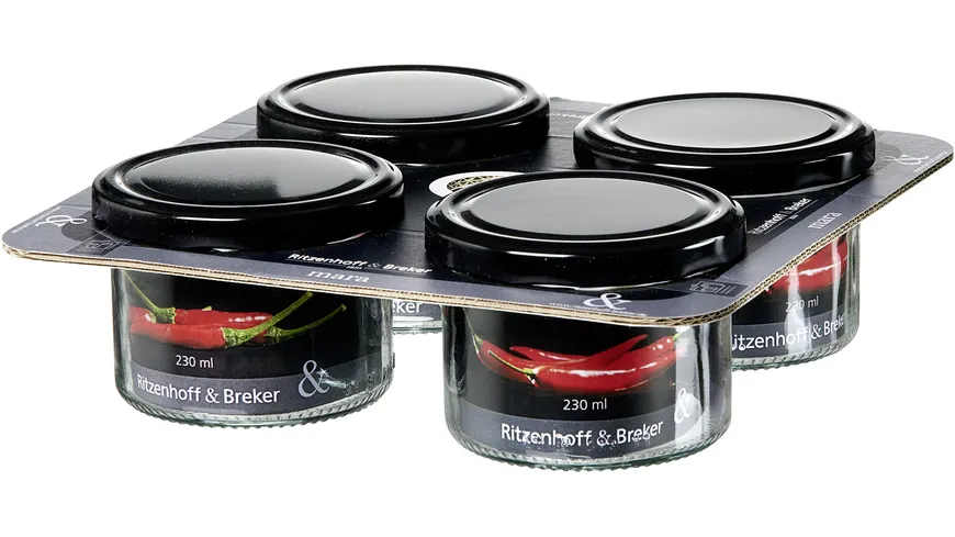 Ritzenhoff & Breker Mara Vorratsglas 4er Set 230ml transparent