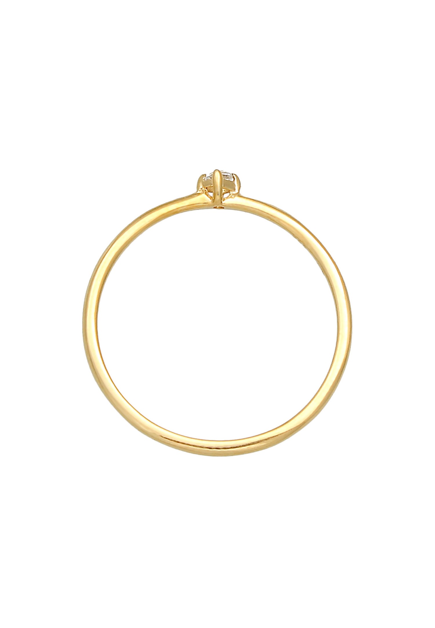 Anello solitario elegante da donna Elli PREMIUM con filigrana e pietra preziosa di topazio in argento sterling 925 placcato oro