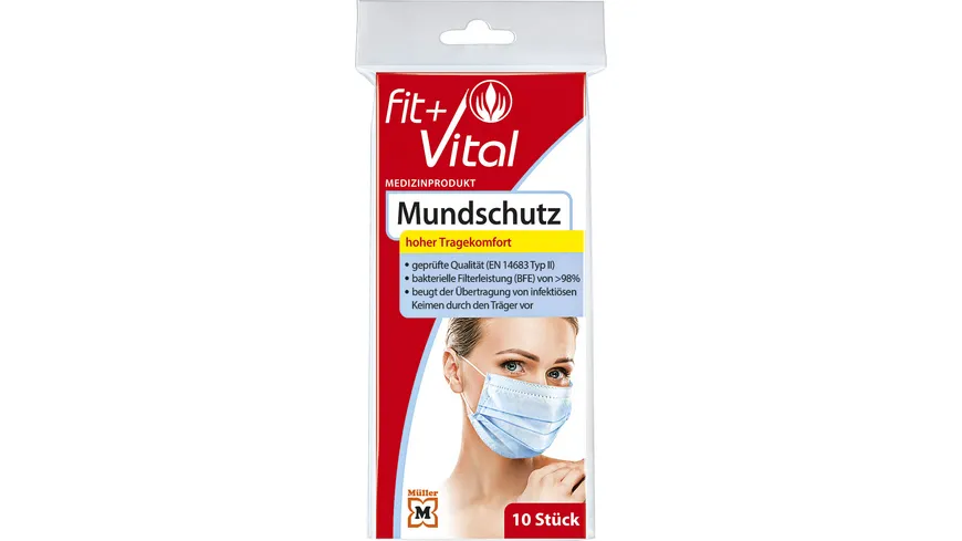Fit + Vital Mundschutz zum einmaligen Gebrauch