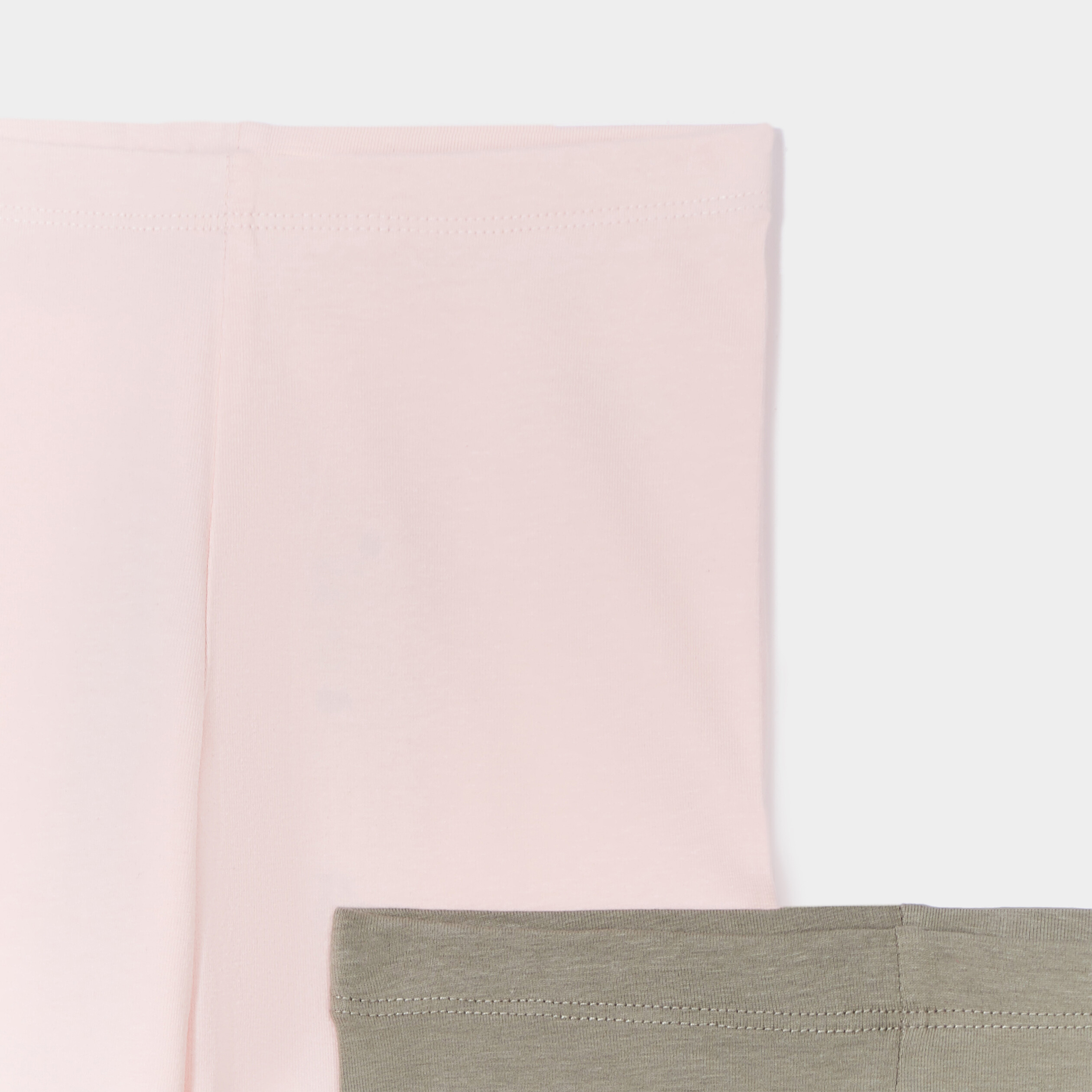 Lot 2 leggings coton rose clair fille | La Halle